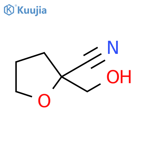 2-Furancarbonitrile, tetrahydro-2-(hydroxymethyl)- structure