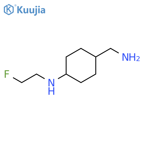 Cyclohexanemethanamine, 4-[(2-fluoroethyl)amino]- structure