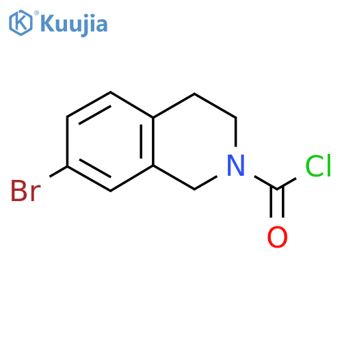 7-Bromo-3,4-dihydro-1H-isoquinoline-2-carbonyl chloride structure
