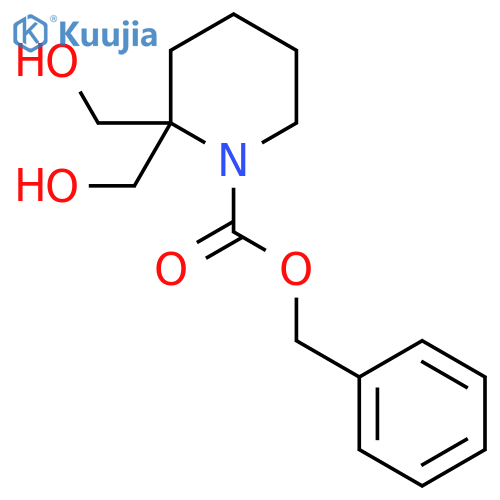 Benzyl 2,2-bis(hydroxymethyl)piperidine-1-carboxylate structure