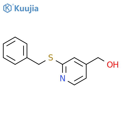 4-Pyridinemethanol, 2-[(phenylmethyl)thio]- structure
