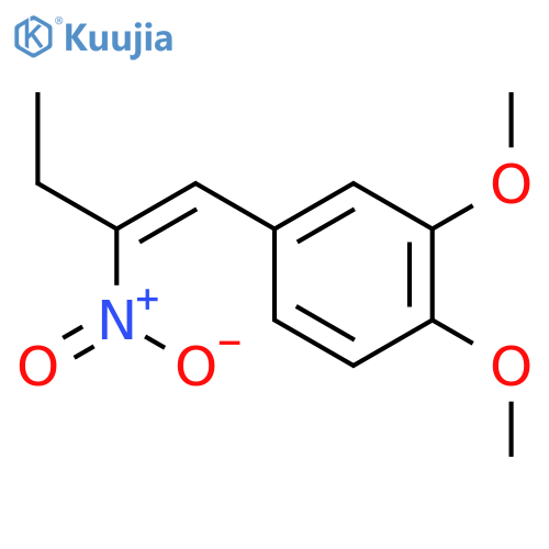 Benzene,1,2-dimethoxy-4-(2-nitro-1-buten-1-yl)- structure