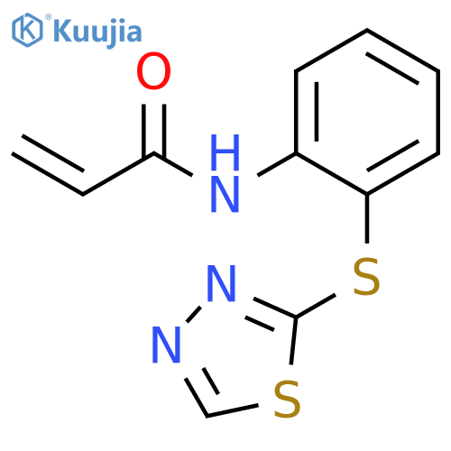N-[2-(1,3,4-Thiadiazol-2-ylthio)phenyl]-2-propenamide structure