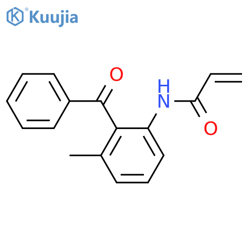 N-(2-benzoyl-3-methylphenyl)prop-2-enamide structure