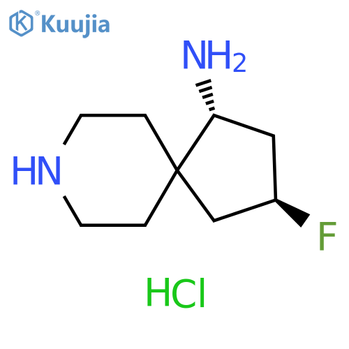 (2S,4R)-2-fluoro-8-azaspiro[4.5]decan-4-amine;dihydrochloride structure