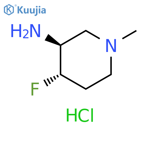 (3S,4S)-4-fluoro-1-methyl-piperidin-3-amine;dihydrochloride structure