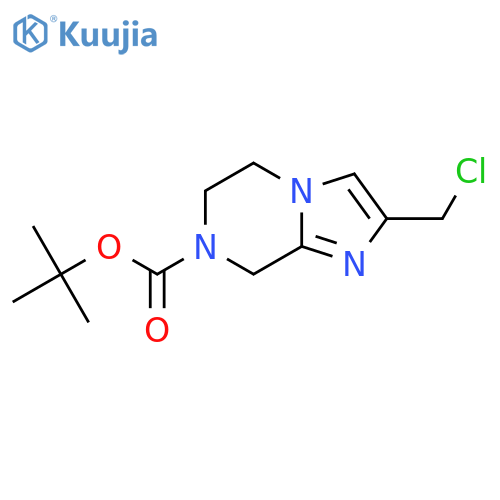 tert-butyl 2-(chloromethyl)-6,8-dihydro-5H-imidazo[1,2-a]pyrazine-7-carboxylate structure
