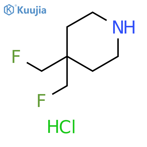 4,4-bis(fluoromethyl)piperidine;hydrochloride structure