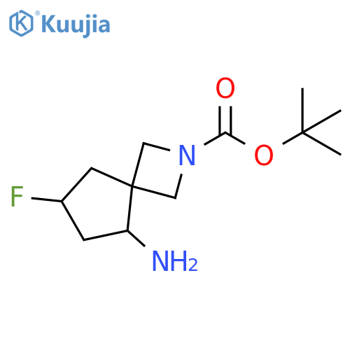 tert-butyl 5-amino-7-fluoro-2-azaspiro[3.4]octane-2-carboxylate structure