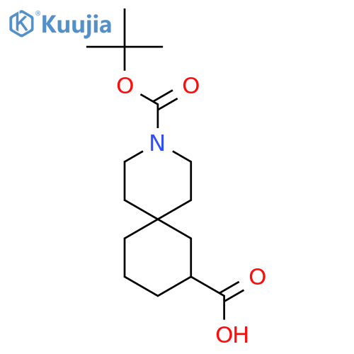 3-tert-butoxycarbonyl-3-azaspiro[5.5]undecane-10-carboxylic acid structure