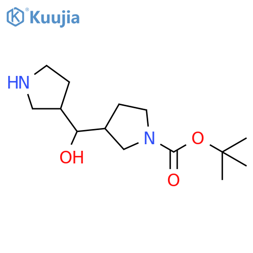 tert-butyl 3-[hydroxy(pyrrolidin-3-yl)methyl]pyrrolidine-1-carboxylate structure