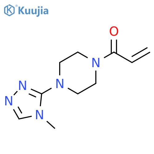 1-4-(4-methyl-4H-1,2,4-triazol-3-yl)piperazin-1-ylprop-2-en-1-one structure