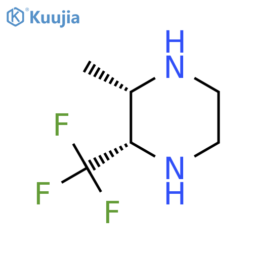 rac-(2R,3R)-2-methyl-3-(trifluoromethyl)piperazine structure