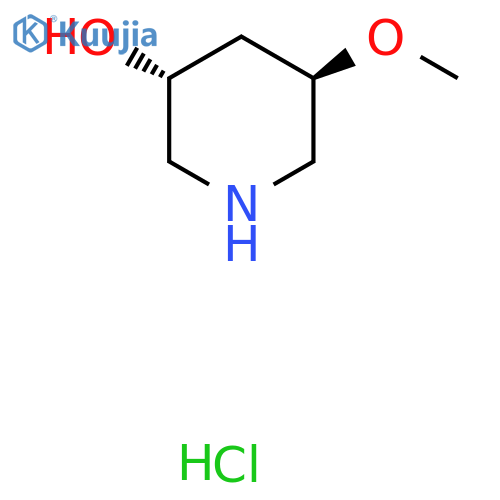 (3R,5R)-5-Methoxypiperidin-3-ol;hydrochloride structure