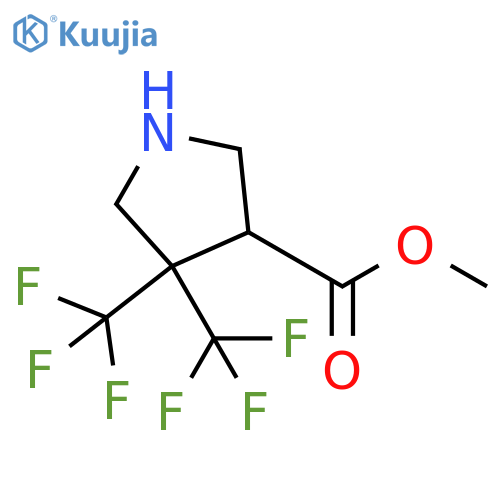 methyl 4,4-bis(trifluoromethyl)pyrrolidine-3-carboxylate structure