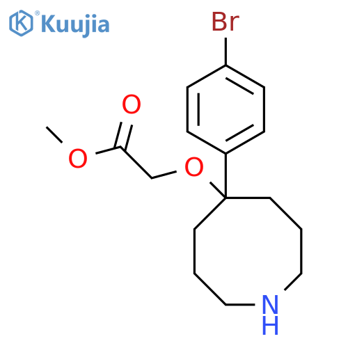Methyl 2-{[5-(4-bromophenyl)azocan-5-yl]oxy}acetate structure