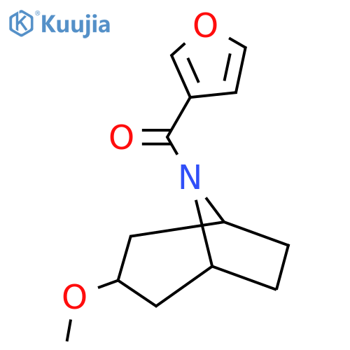 furan-3-yl((1R,5S)-3-methoxy-8-azabicyclo[3.2.1]octan-8-yl)methanone structure