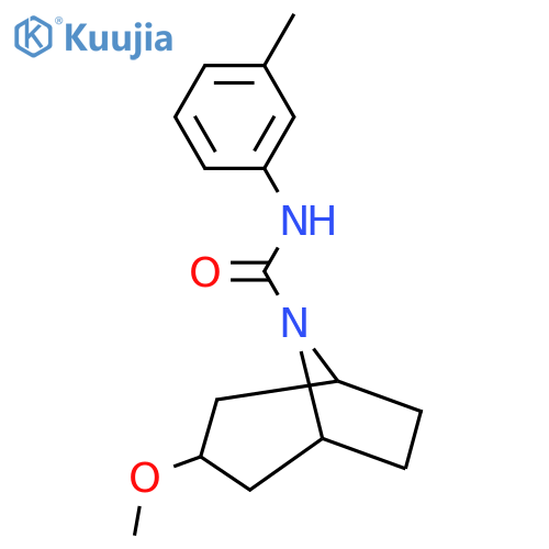 (1R,5S)-3-methoxy-N-(m-tolyl)-8-azabicyclo[3.2.1]octane-8-carboxamide structure
