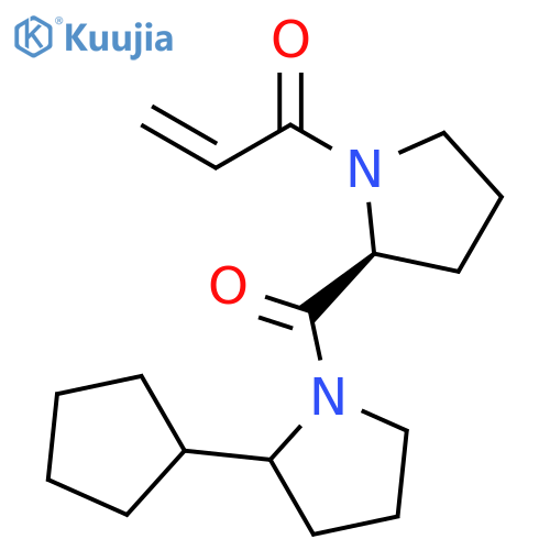 1-[(2S)-2-[(2-Cyclopentyl-1-pyrrolidinyl)carbonyl]-1-pyrrolidinyl]-2-propen-1-one structure