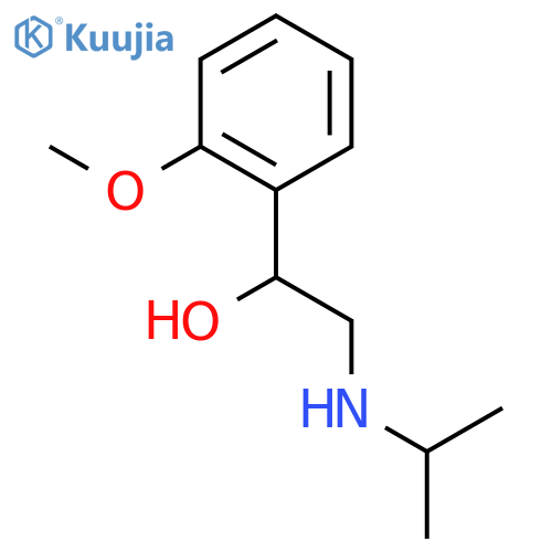 2-Isopropylamino-1-(2-methoxy-phenyl)-ethanol structure