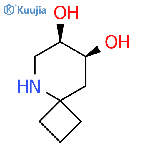 rac-(7R,8S)-5-azaspiro[3.5]nonane-7,8-diol structure