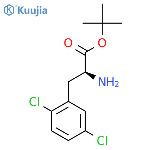 tert-butyl (2S)-2-amino-3-(2,5-dichlorophenyl)propanoate structure
