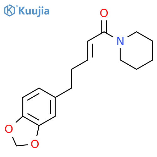 2-Penten-1-one,5-(1,3-benzodioxol-5-yl)-1-(1-piperidinyl)-, (2E)- structure