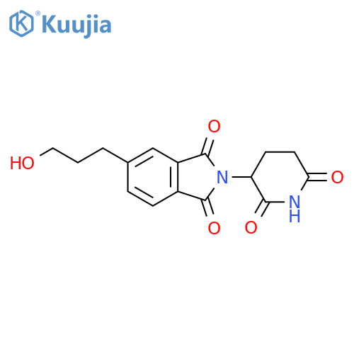 1H-Isoindole-1,3(2H)-dione, 2-(2,6-dioxo-3-piperidinyl)-5-(3-hydroxypropyl)- structure