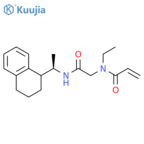 N-Ethyl-N-[2-oxo-2-[[(1R)-1-(1,2,3,4-tetrahydro-1-naphthalenyl)ethyl]amino]ethyl]-2-propenamide structure