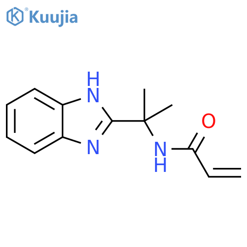 N-2-(1H-1,3-benzodiazol-2-yl)propan-2-ylprop-2-enamide structure