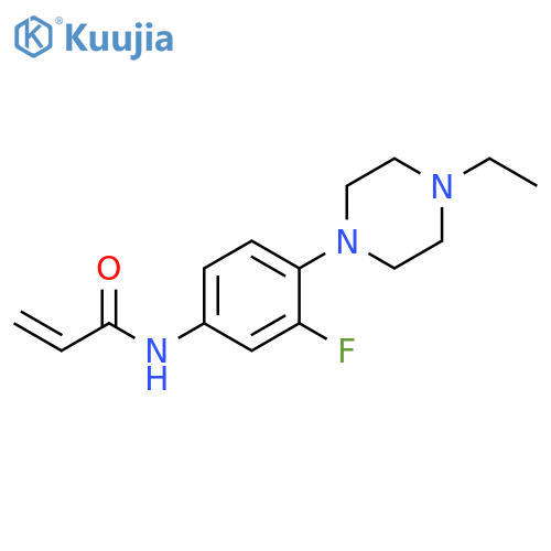 N-4-(4-ethylpiperazin-1-yl)-3-fluorophenylprop-2-enamide structure