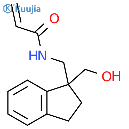 N-[[2,3-Dihydro-1-(hydroxymethyl)-1H-inden-1-yl]methyl]-2-propenamide structure