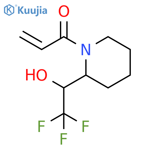 1-2-(2,2,2-trifluoro-1-hydroxyethyl)piperidin-1-ylprop-2-en-1-one structure