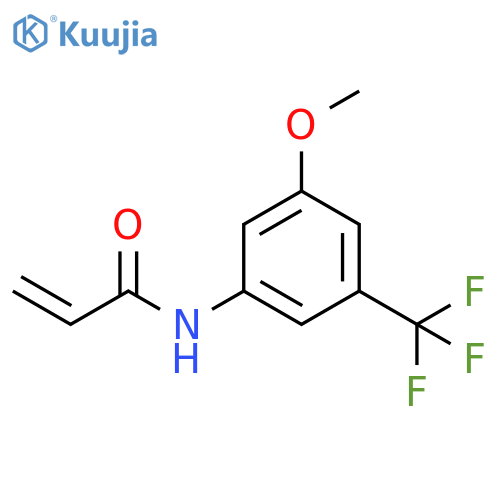 N-3-methoxy-5-(trifluoromethyl)phenylprop-2-enamide structure