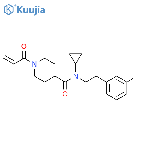 N-Cyclopropyl-N-[2-(3-fluorophenyl)ethyl]-1-(1-oxo-2-propen-1-yl)-4-piperidinecarboxamide structure