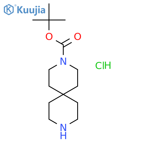 Tert-Butyl 3,9-diazaspiro[5.5]undecane-3-carboxylate hydrochloride structure