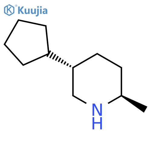 (2R,5S)-5-Cyclopentyl-2-methylpiperidine structure
