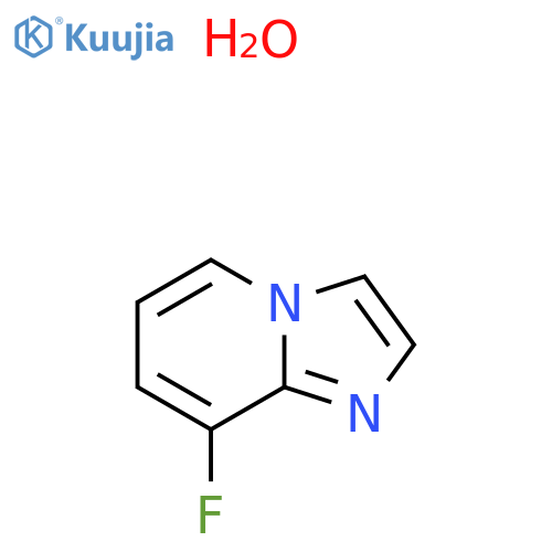 8-Fluoroimidazo[1,2-a]pyridine hydrate structure