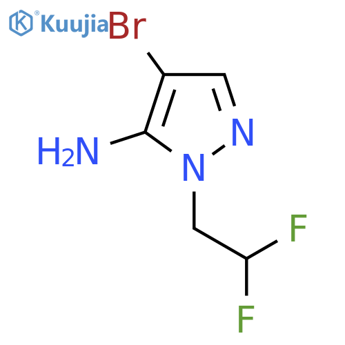 4-bromo-1-(2,2-difluoroethyl)-1H-pyrazol-5-amine structure