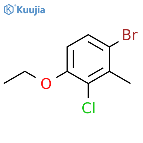 1-Bromo-3-chloro-4-ethoxy-2-methylbenzene structure