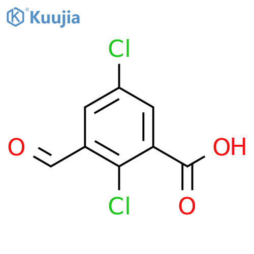 2,5-Dichloro-3-formylbenzoic acid structure