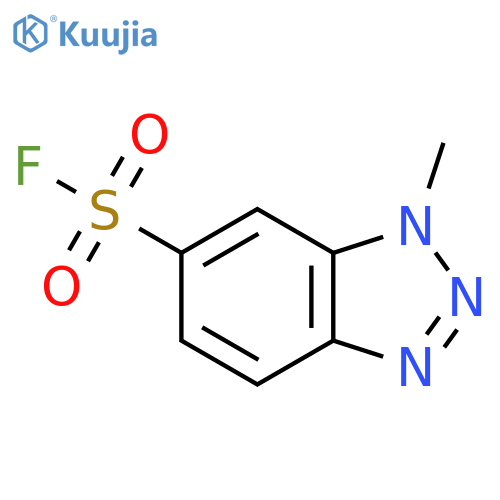 1-methyl-1H-1,2,3-benzotriazole-6-sulfonyl fluoride structure