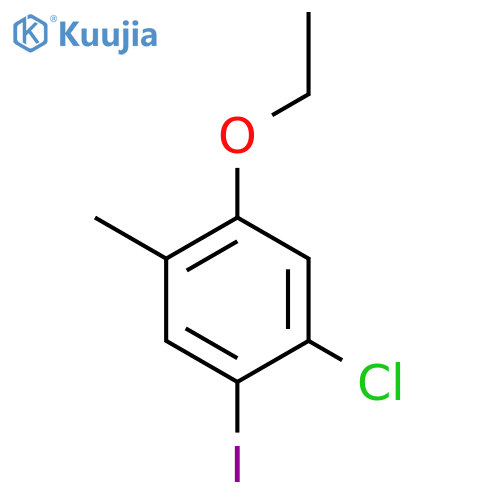 1-Chloro-5-ethoxy-2-iodo-4-methylbenzene structure