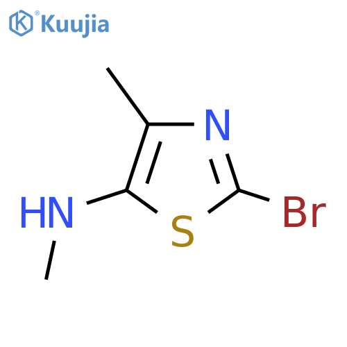 2-bromo-N,4-dimethyl-1,3-thiazol-5-amine structure