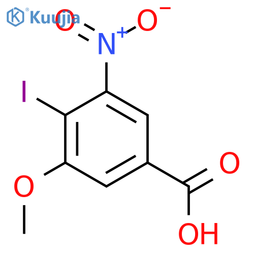 4-Iodo-3-methoxy-5-nitrobenzoic acid structure