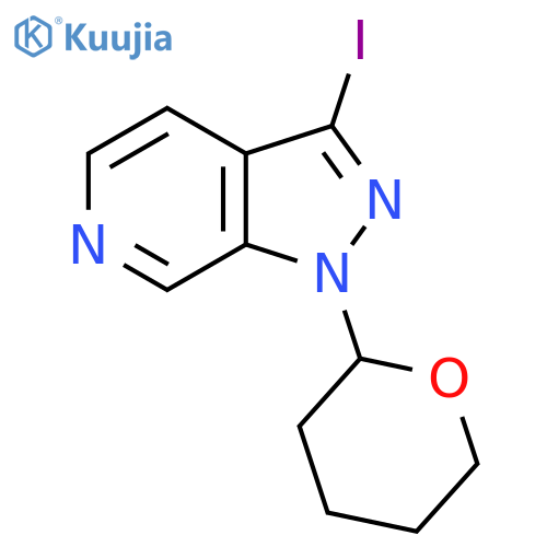 3-Iodo-1-(tetrahydro-pyran-2-yl)-1H-pyrazolo[3,4-c]pyridine structure