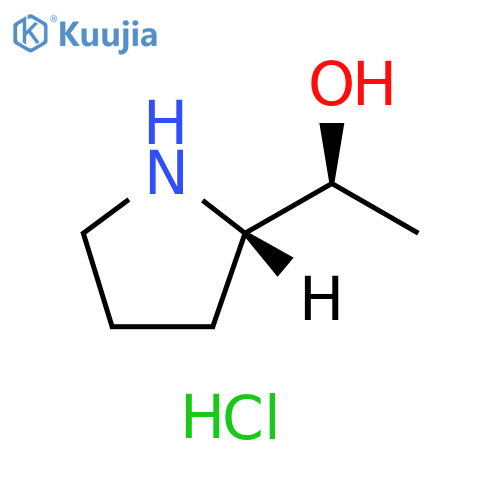 (1S)-1-[(2S)-pyrrolidin-2-yl]ethanol;hydrochloride structure