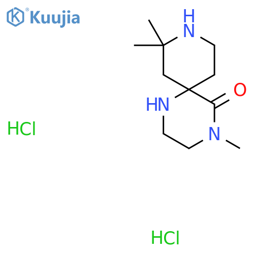 4,10,10-trimethyl-1,4,9-triazaspiro[5.5]undecan-5-one;dihydrochloride structure