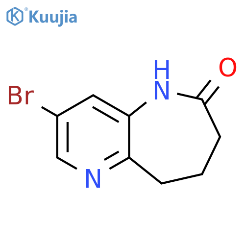 3-bromo-5,7,8,9-tetrahydropyrido[3,2-b]azepin-6-one structure
