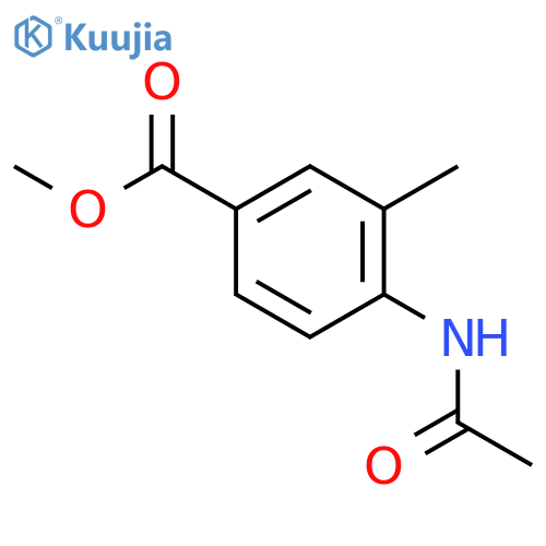 methyl 4-acetamido-3-methylbenzoate structure